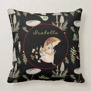 Autumn Racoon Customise Text, Colour 20"X20" Cushion