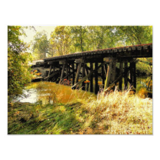 Autumn Railroad Photography Photo Print