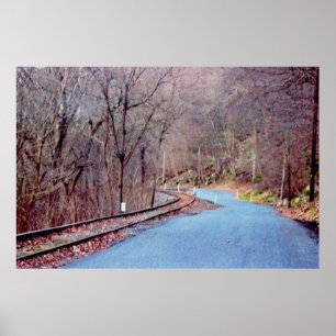 Autumn Railroad Poster