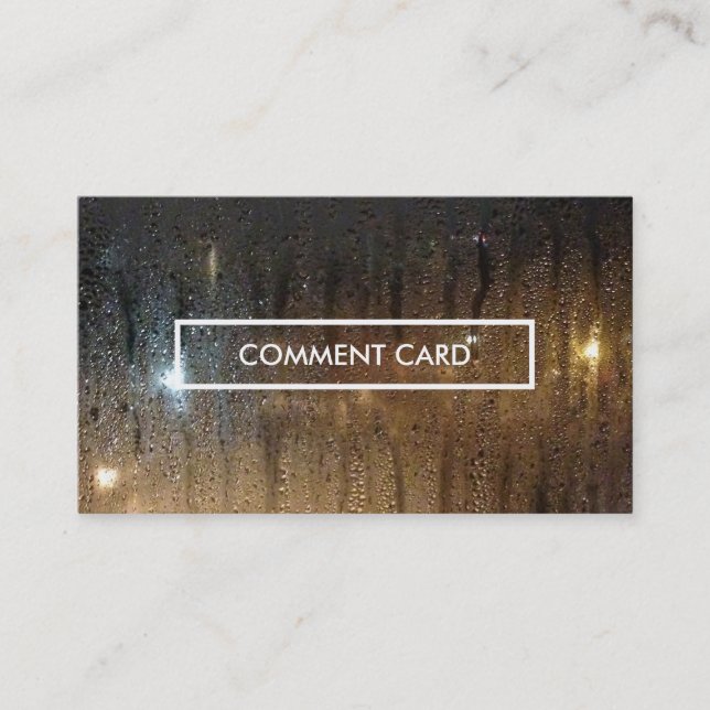 autumn rain comment card (Front)