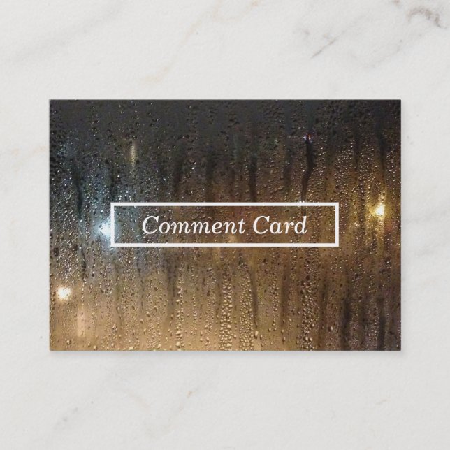 autumn rain comment card (Front)