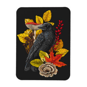 Autumn raven 2 magnet