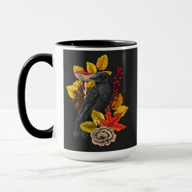 Autumn raven 2 mug (Left)