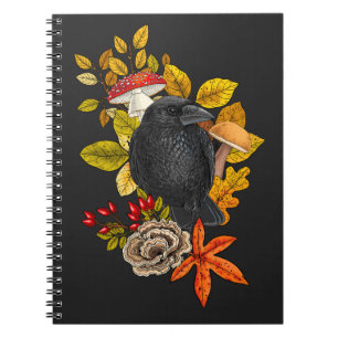 Autumn raven notebook