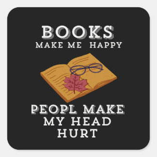 Autumn Reading Retreat Square Sticker