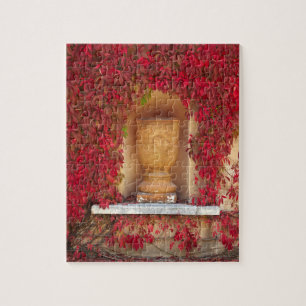 Autumn red foliage, New Zealand Jigsaw Puzzle