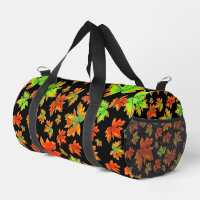 Autumn red green orange leaves maple leaves