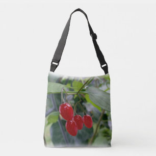 Autumn red spots crossbody bag