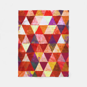Autumn Reds Fleece Blanket