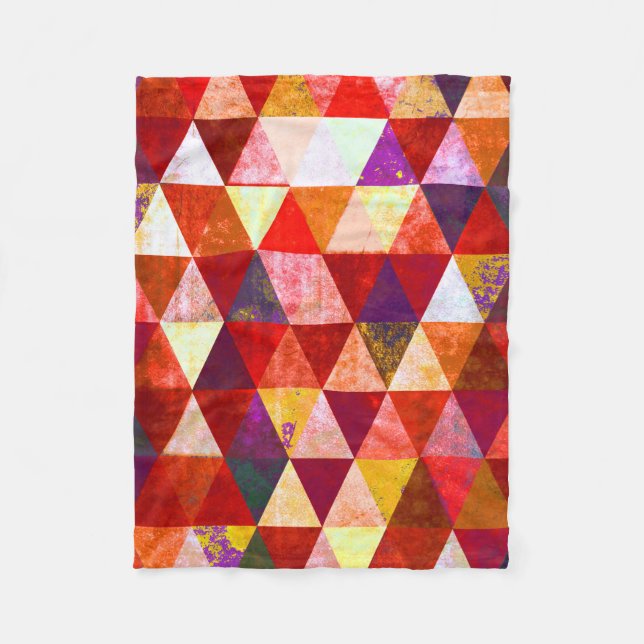Autumn Reds Fleece Blanket (Front)