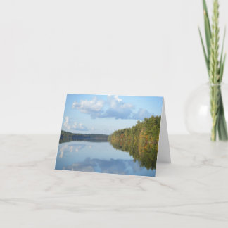 "Autumn Reflections at Long Pond" Card