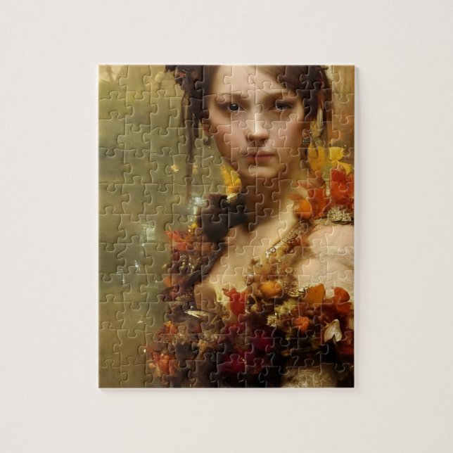 autumn renaissance princess  jigsaw puzzle (Vertical)