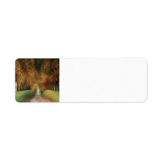 Autumn Return Label Return Address Label