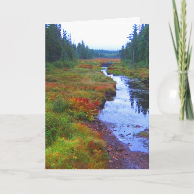 Autumn River Landscape Card (Front)
