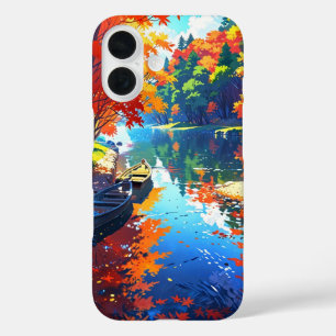 Autumn Riverside Glow iPhone 16 Case