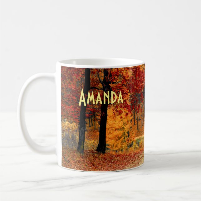 Autumn Road Coffee Mug (Left)