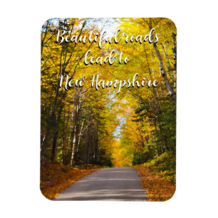 Autumn road in New Hampshire 2  Magnet