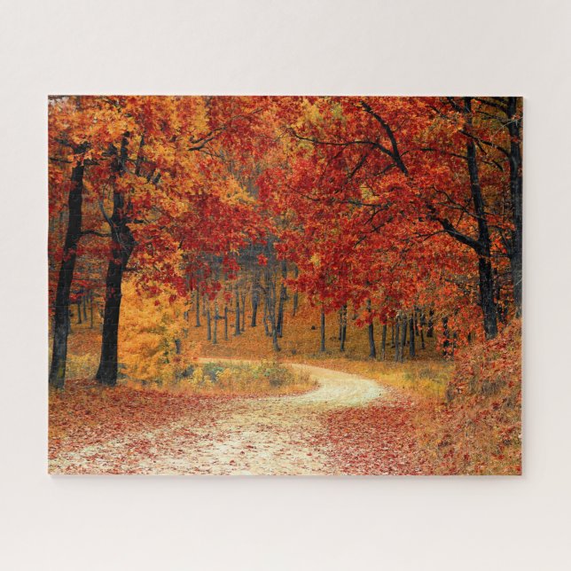 Autumn Road Jigsaw Puzzle (Horizontal)