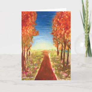 Autumn Road - KidsArt for CHOC Thank You Card