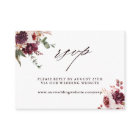 Autumn Romance Floral Wedding Website RSVP
