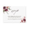 Autumn Romance Floral Wedding Website RSVP