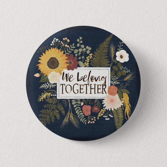 Autumn Romance IV | We Belong Together 6 Cm Round Badge (Front)