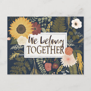 Autumn Romance IV   We Belong Together Postcard