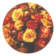 Autumn Roses Stickers