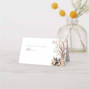 Autumn Rustic Deer Wedding Collection Place Card