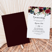 Autumn Rustic Modern Calligraphy Quinceañera