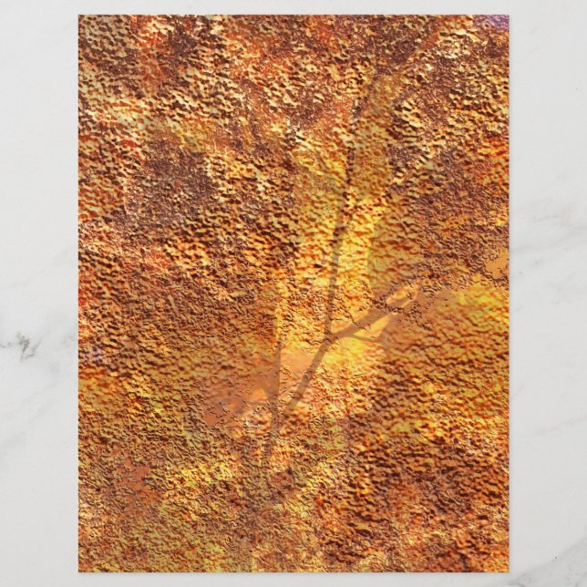 Autumn Rustic Texture Scrapbooking (Front)