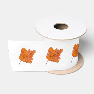 Autumn Rustin Maple Leaf Satin Ribbon