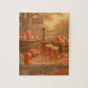 Autumn’s Pour - Rustic Cider Tasting Jigsaw Puzzle