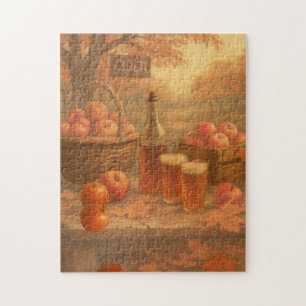 Autumn’s Pour - Rustic Cider Tasting Jigsaw Puzzle