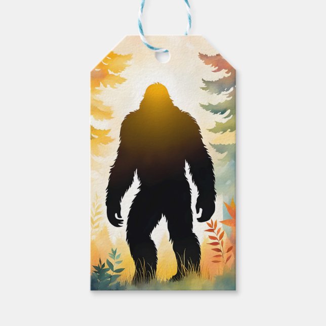 Autumn Sasquatch Colourful Landscape Gift Tags (Front)