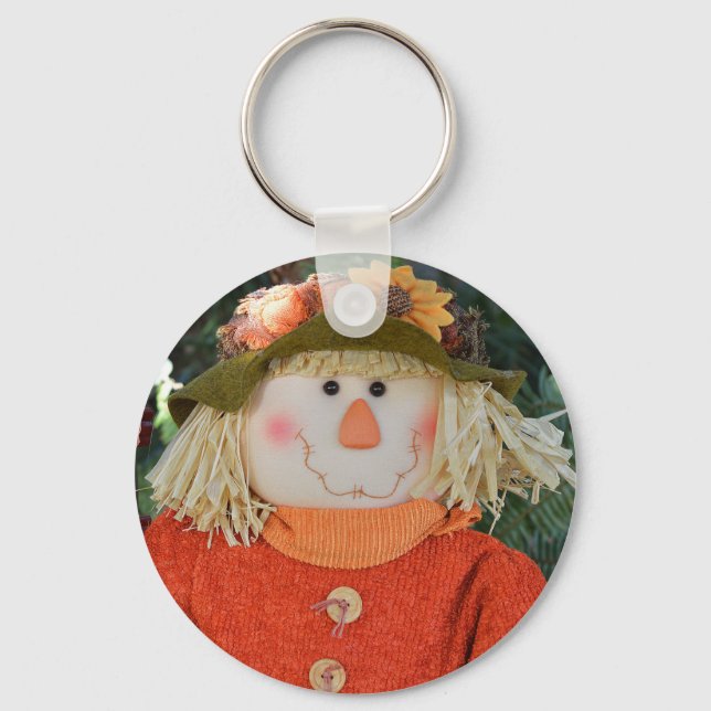 Autumn Scarecrow Doll Key Ring (Front)