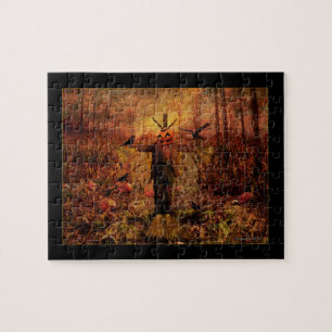 Autumn Scarecrow Pumpkin Patch Puzzle