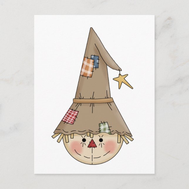 Autumn Scarecrows · Scarecrow 3 Postcard (Front)