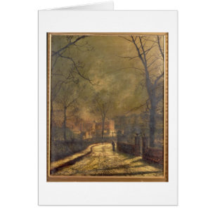 Autumn Scene, Leeds, 1874 (oil on board)