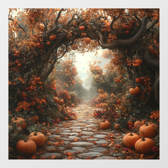Autumn Scene Window Cling (Sheet)