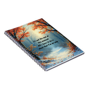 Autumn Scenery Spiral Photo Notebook