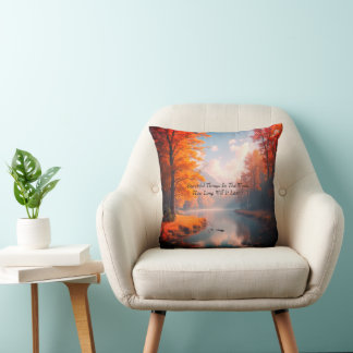 Autumn Scenery Throw Pillow