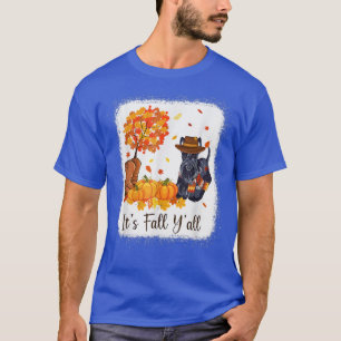 Autumn Scottish Terrier Scottie Dog Lover Its Fall T-Shirt