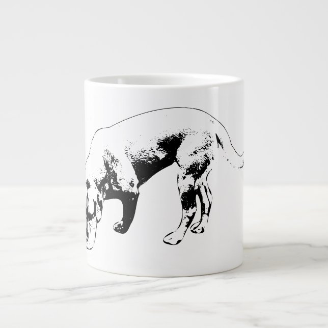 Autumn Scout in Ink Large Coffee Mug (Front)
