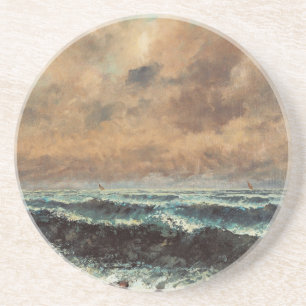 Autumn Sea – Gustave Courbet Coaster