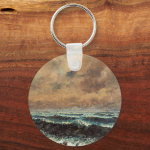 Autumn Sea – Gustave Courbet Key Ring