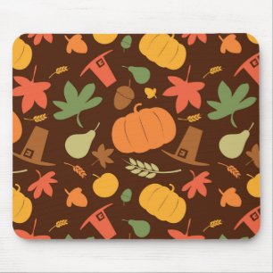 Autumn seamless background, Thanksgiving day. Mouse Pad