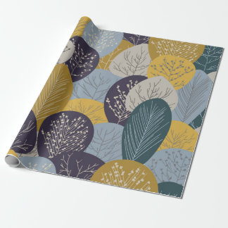 Autumn seamless pattern, abstract vintage backgrou wrapping paper