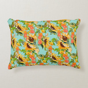 Autumn seamless pattern decorative cushion