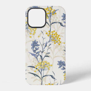 Autumn seamless pattern vintage with yellow berrie iPhone 12 case